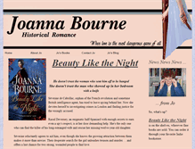 Tablet Screenshot of joannabourne.com